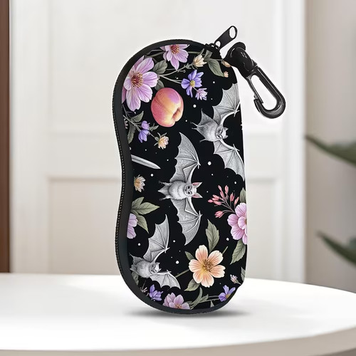 Night sky bats flowers zip - sky,