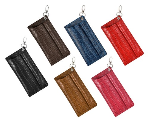 Leather glasses case - leather, pen
