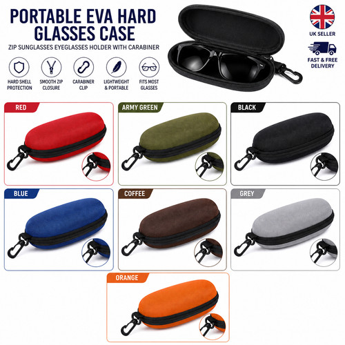 Portable eva hard - hard, glasses
