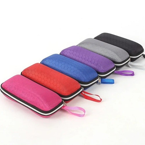 Hard shell zipped glasses