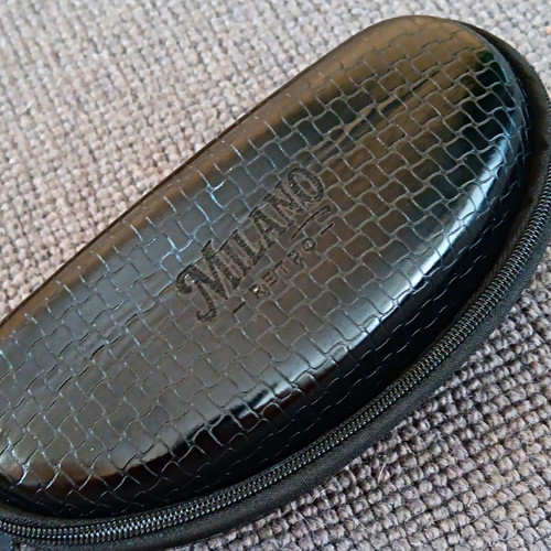 Milano black hard zip case - milano,
