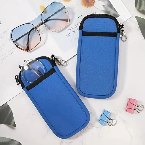 Double pocket glasses case - double,