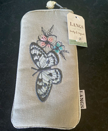 Langs fabric zip glasses case - fabric,