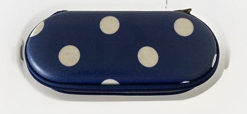 Glasses case blue with white - case,