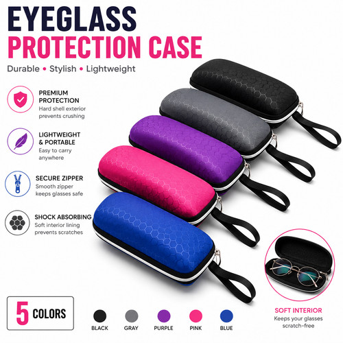 Portable hard glasses - hard, case